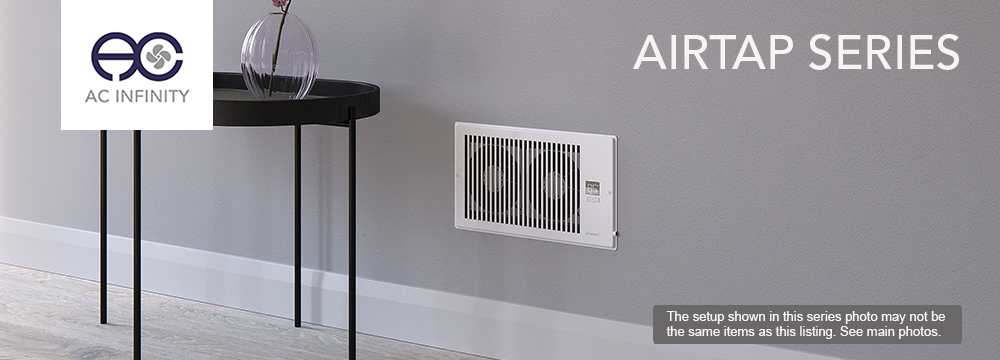 Details About Airtap T6 Quiet Register Booster Fan Heating Cooling 6 X 10 Registers White