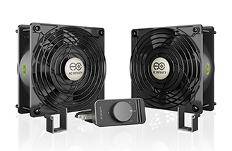 Dual 120mm Muffin Fan with Speed Controller Fireplace for Doorway Room to Room AC Infinity AXIAL S1238D Wood Stove Circulation Projects