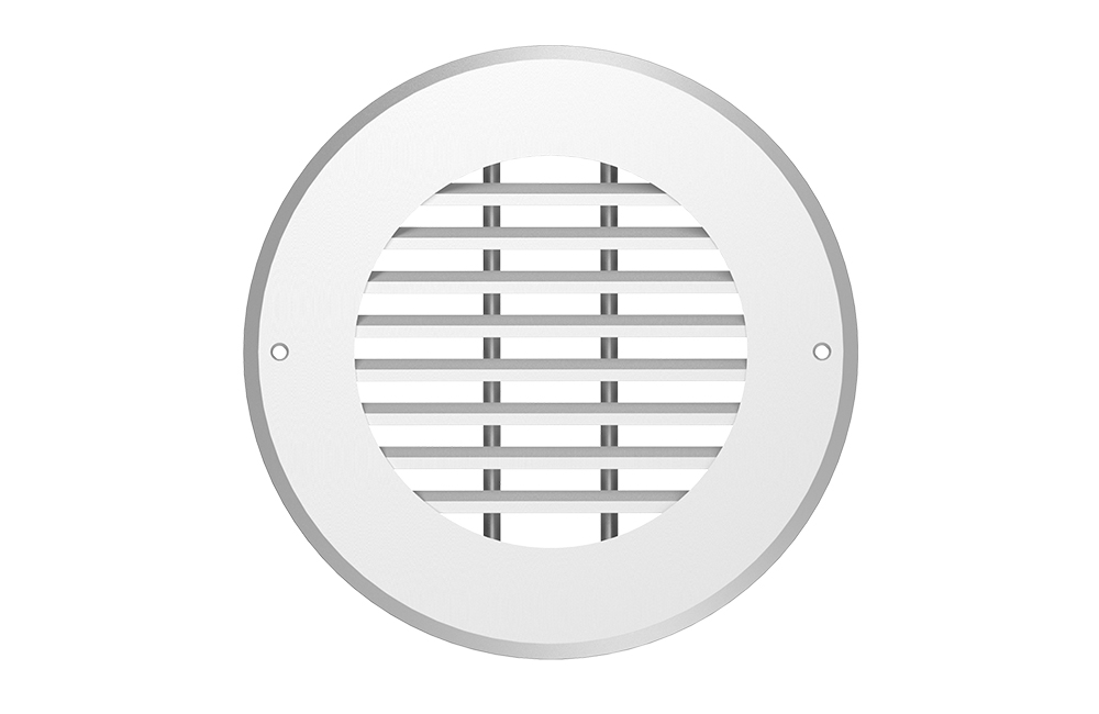 Wall-Mount Duct Grille Vent for Heating Cooling Ventilation 6-Inch White Steel