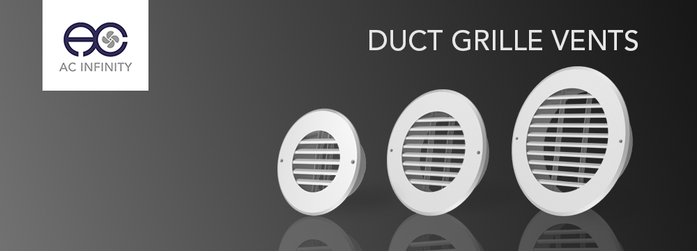 Wall-Mount Duct Grille Vent for Heating Cooling Ventilation 6-Inch White Steel